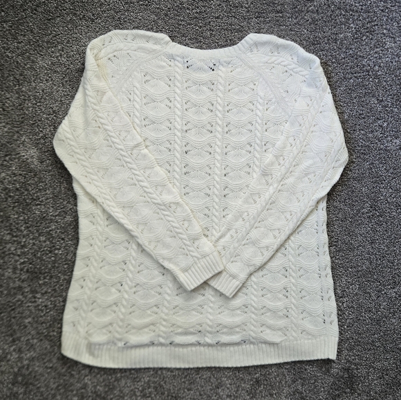 NWT Coldwater Creek Soft Touch Pointelle Sweater - Picture 8 of 8